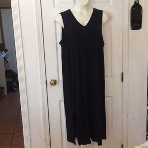 Black sleeveless beach dress/cover up
